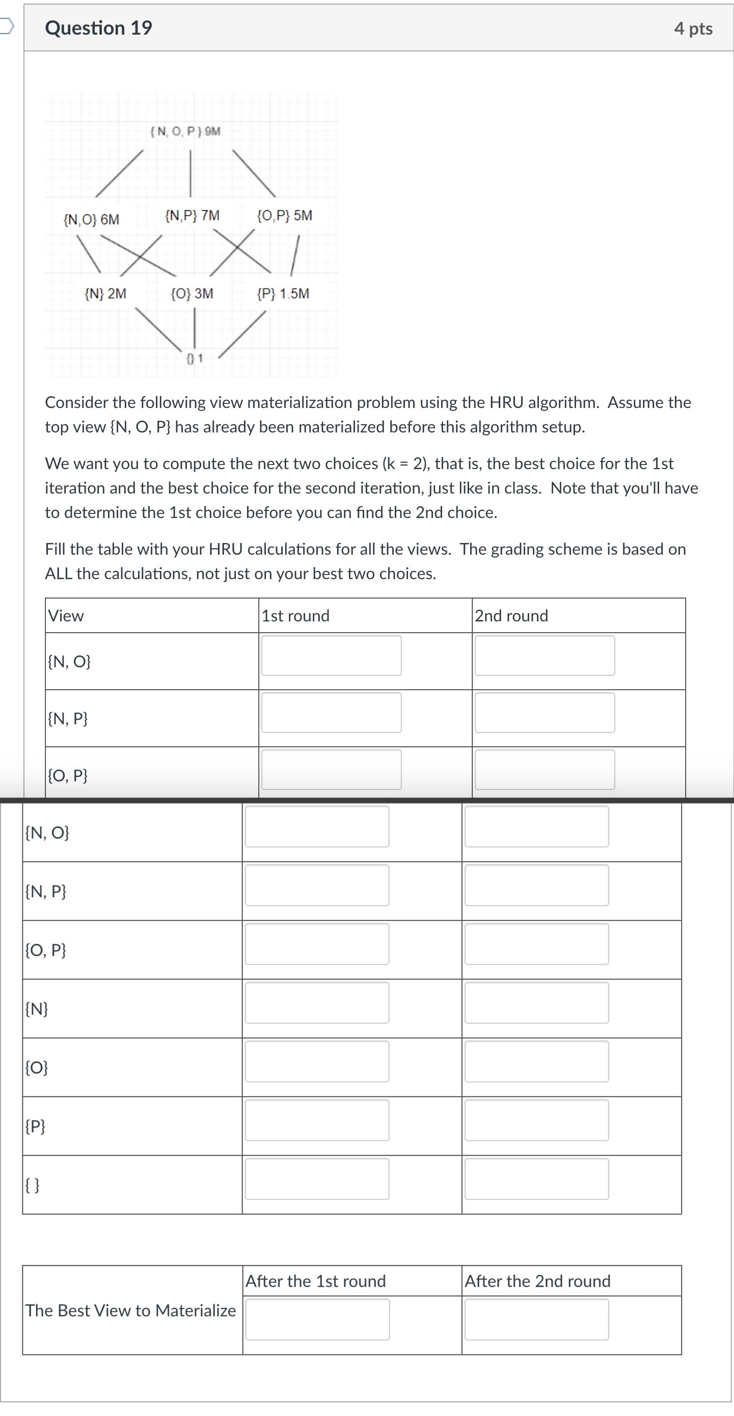 Solved Question 194 PtsConsider The Following View Chegg