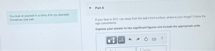 Solved You Look At Yourself In A Shiny 8 8cmdiameter Chegg