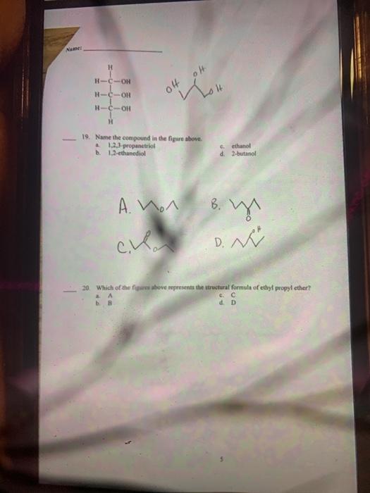 Solved H HC OH HCOH 04 H C OH H 19 Name The Compound In Chegg