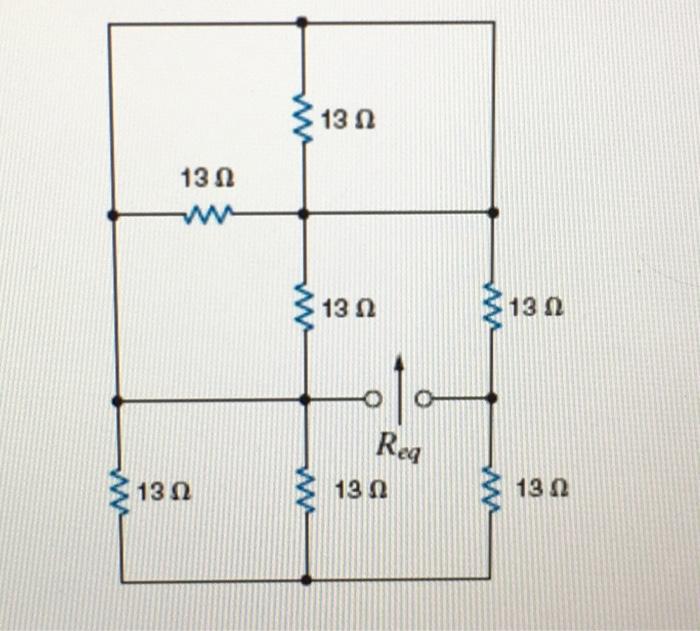 Solved Calculate Equivalent Resistance Req Chegg