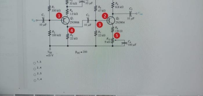 Solved Figure Below Shows A Multi Stage Amplifier Circuit Chegg