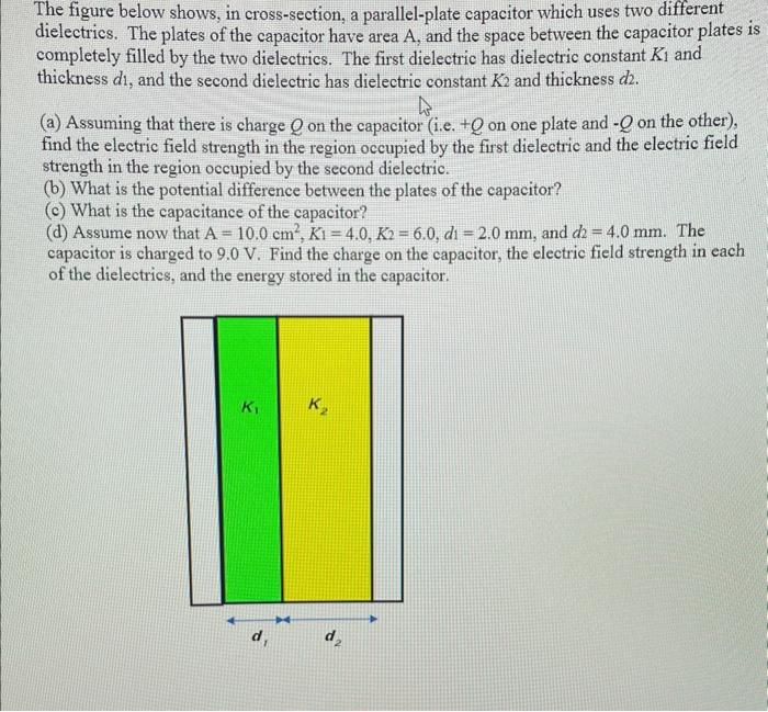 Solved The Figure Below Shows In Cross Section A Chegg