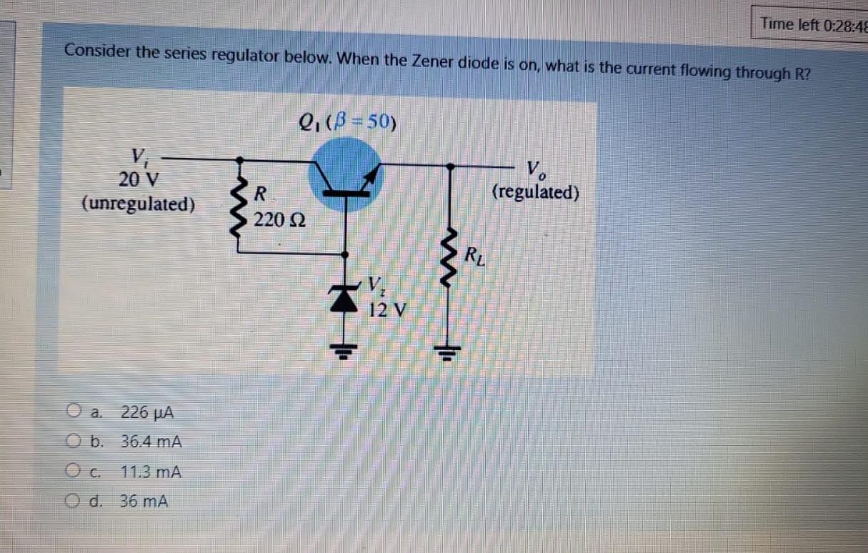 Solved Consider The Series Regulator Below When The