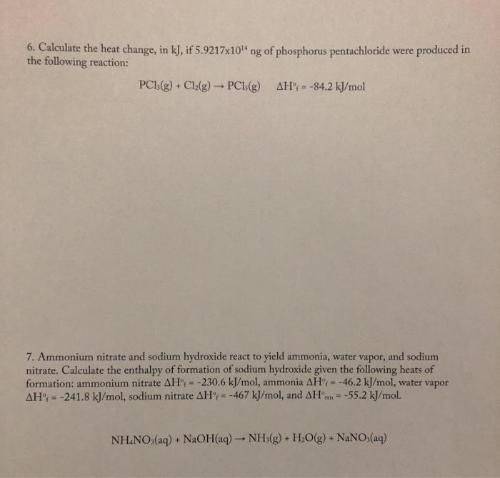 Solved Calculate The Heat Change In Kj If X Ng Chegg