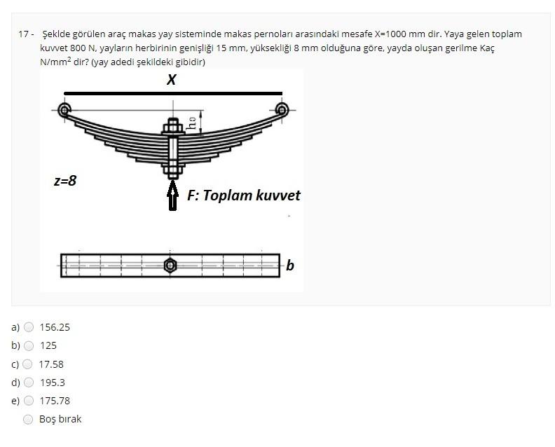 Solved Eklde G R Len Ara Makas Yay Sisteminde Makas Chegg