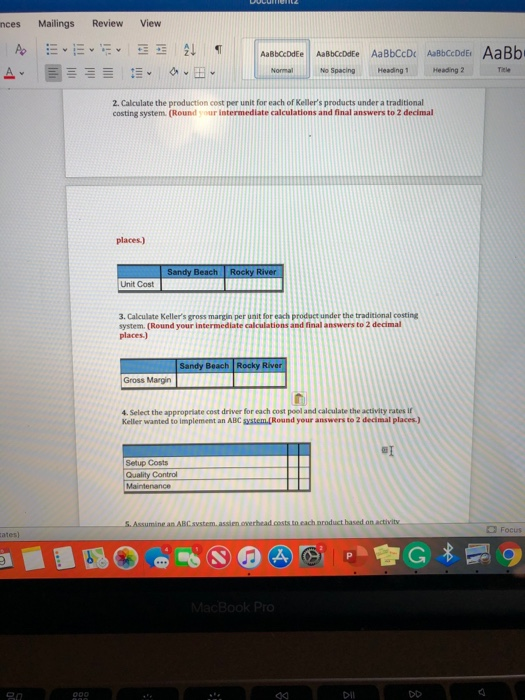 Solved Ences Mailings Review View Ao Eveel A E Del Chegg