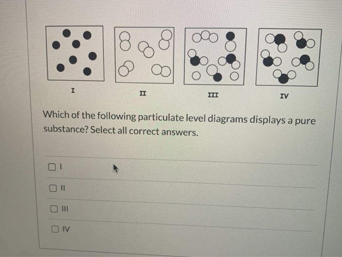 Solved I It Iii Iv Which Of The Following Particulate Level Chegg