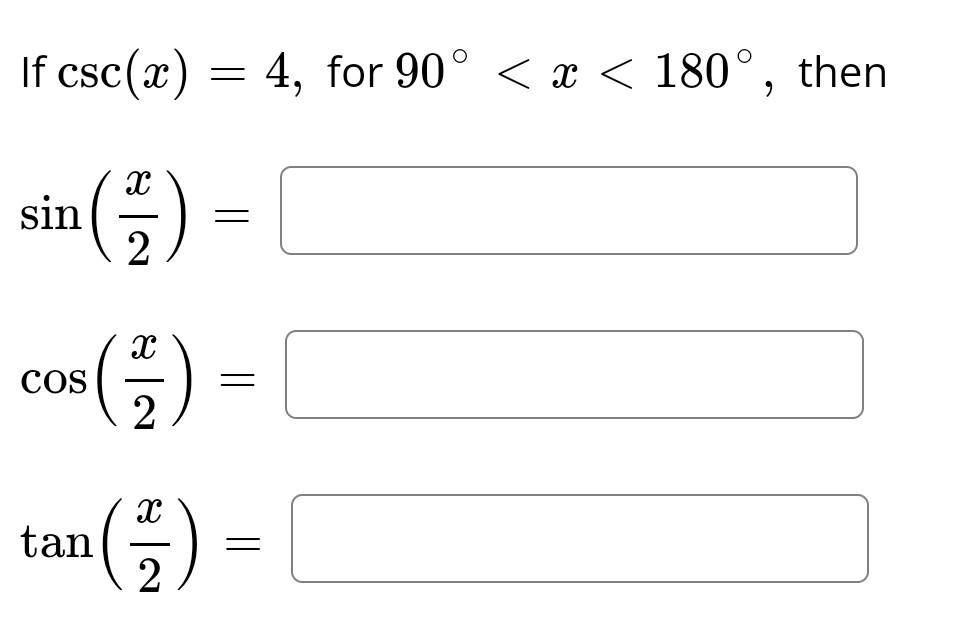 Solved If Csc X For Chegg