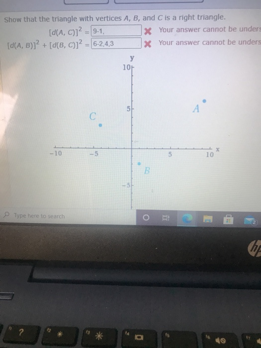 Solved Show That The Triangle With Vertices A B And C Is A Chegg