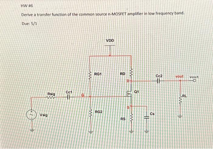 Solved Hw Derive A Transfer Function Of The Common Source Chegg