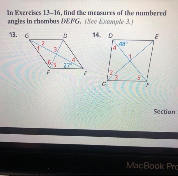 Solved In Exercises 13 16 Find The Measures Of The Numbered Chegg