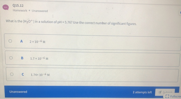 Solved Q Homework Unanswered What Is The H O In A Chegg