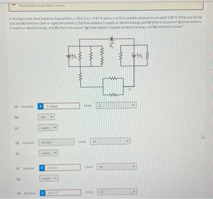 Solved In the figure the ideal batteries have emfs ε1 20 8 Chegg