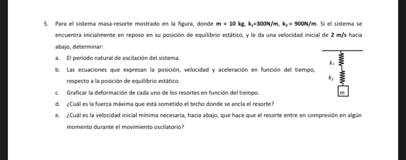 Solved Un Bloque De Masa De Kg Que Se Muestra En La Chegg