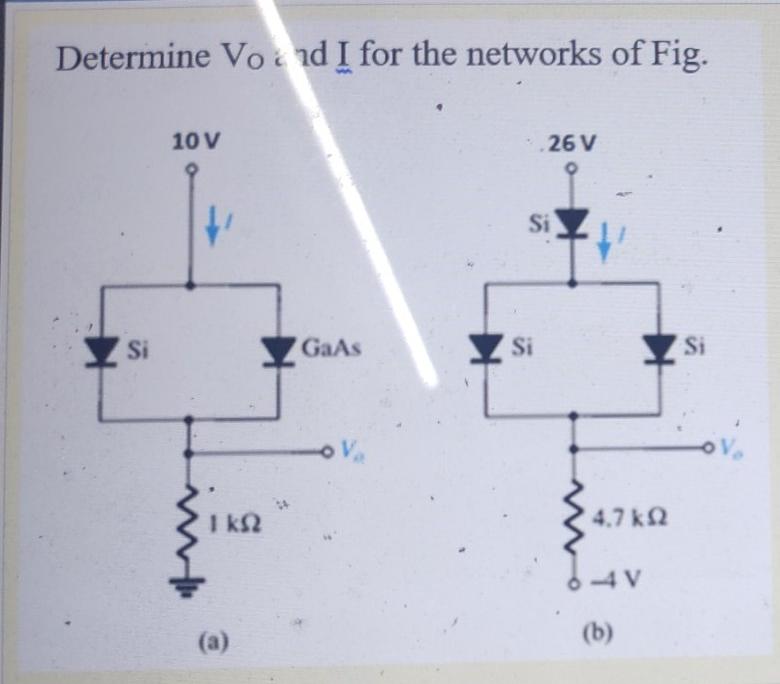 Solved Determine Vo Nd I For The Networks Of Fig 10V 26V Chegg