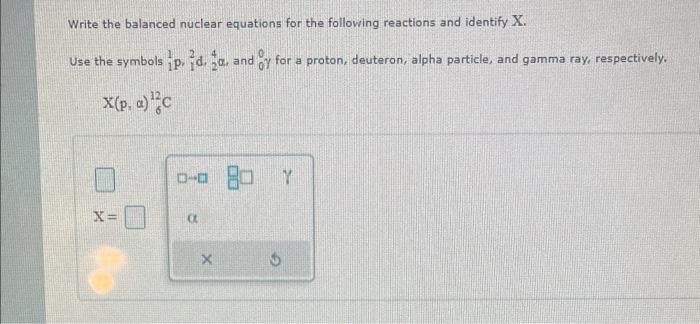 Solved Write The Balanced Nuclear Equations For The Chegg