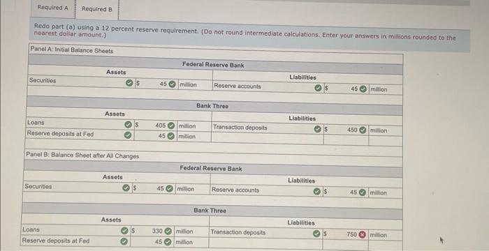 Solved Bank Three Currently Has 450 Million In Transaction Chegg