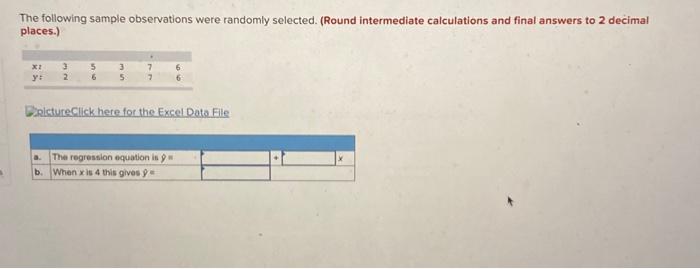 Solved The Following Sample Observations Were Randomly Chegg