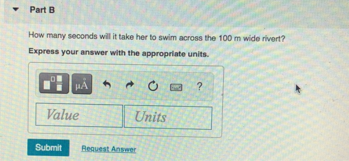 Solved A Swimmer Capable Of Swimming M S In Still Chegg