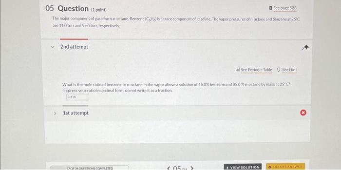 Solved 05 Question 1 Point A Seepage 526 The Major Chegg