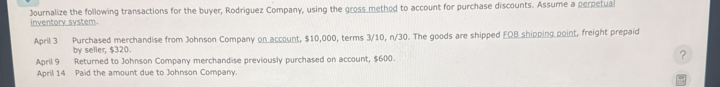 Solved Journalize The Following Transactions For The Buyer Chegg