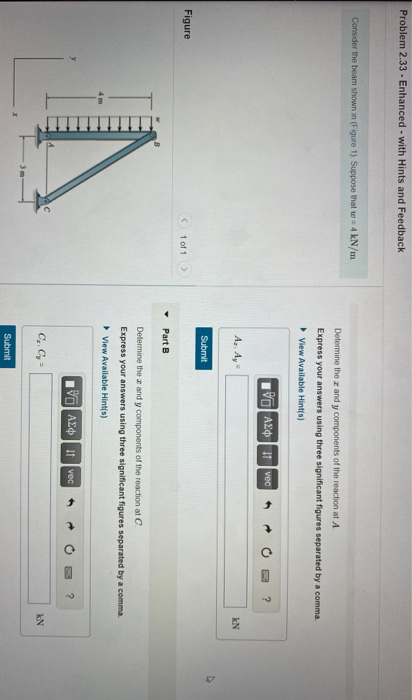 Solved Problem 2 33 Enhanced With Hints And Feedback Chegg