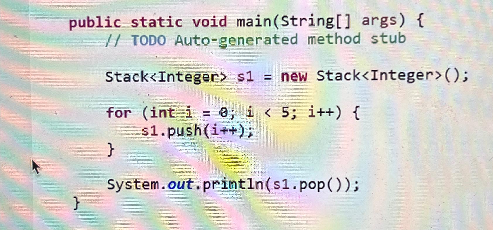 Solved Public Static Void Main String Args Todo Chegg