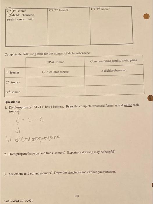 Solved Aubrey Prelab Expt Peck Section Name Draw The Chegg