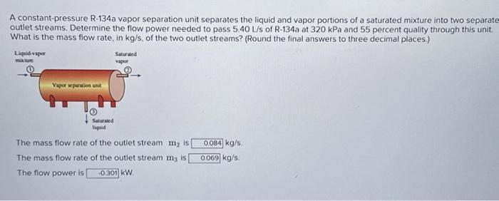 Solved A Constant Pressure R A Vapor Separation Unit Chegg