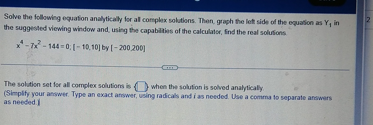 Solved Solve The Following Equation Analytically For All Chegg