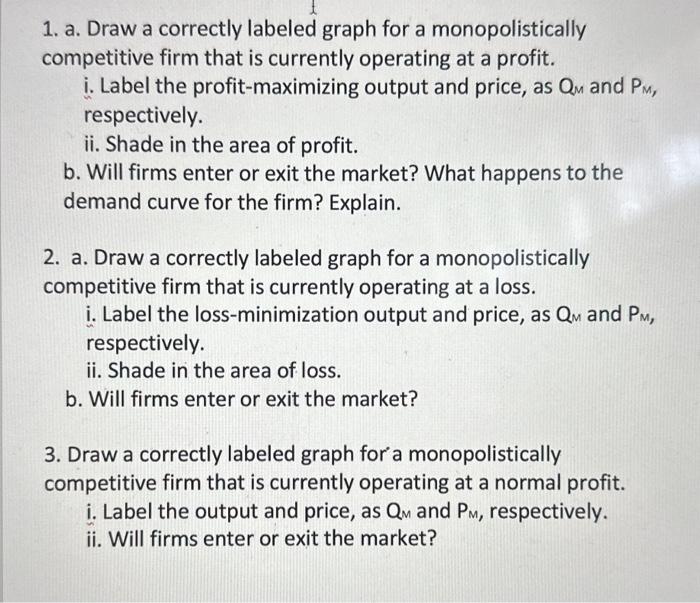 Solved 1 A Draw A Correctly Labeled Graph For A Chegg