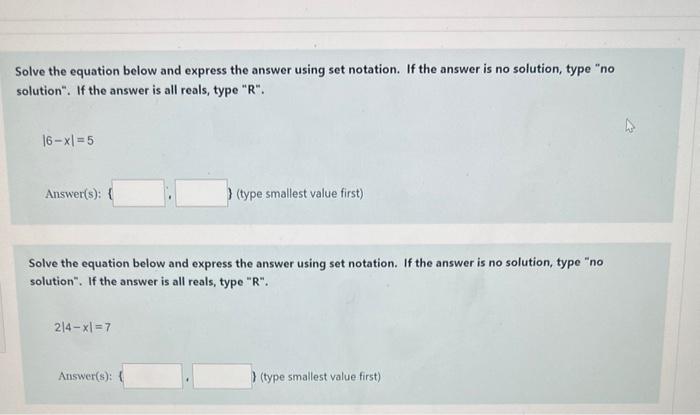 Solved Solve The Equation Below And Express The Answer Using Chegg