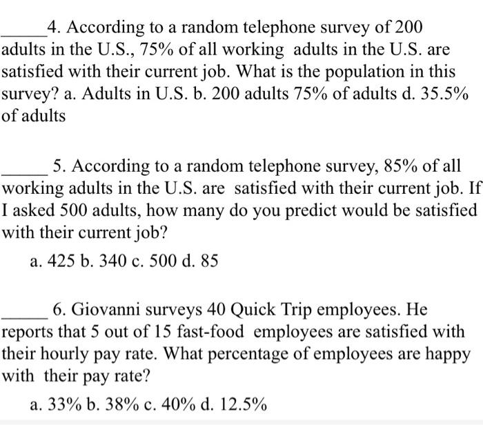 According To A Random Telephone Survey Of Chegg