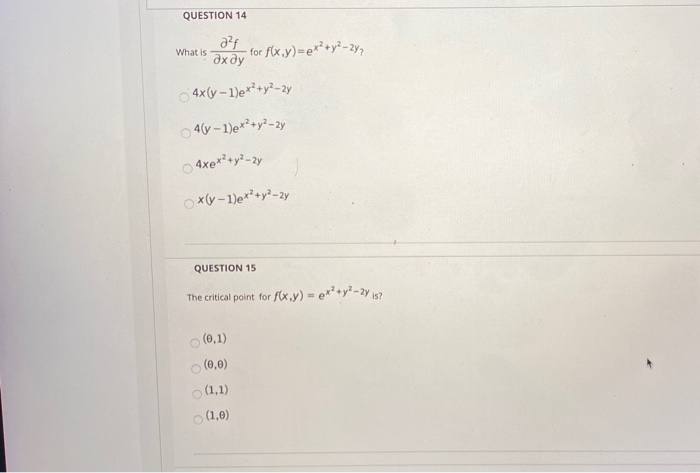 Solved Question A F What Is Axay For F X Y E Y Chegg