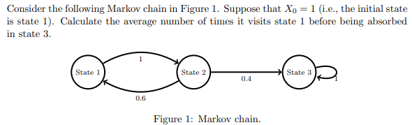 Solved Consider The Following Markov Chain In Figure Chegg