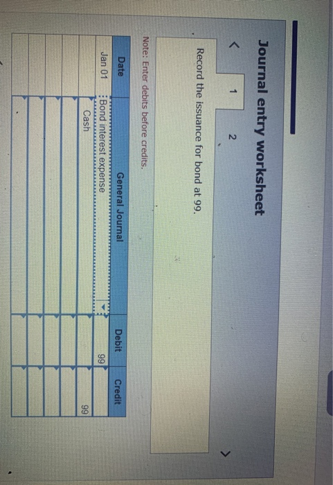 Solved Journal Entry Worksheet