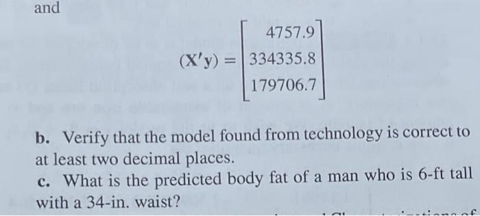 Solved Recall The Regression Of Percent Of Body Fat Chegg