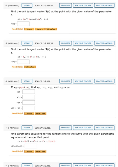 Solved Points Details Scalc Mi My Notes Chegg