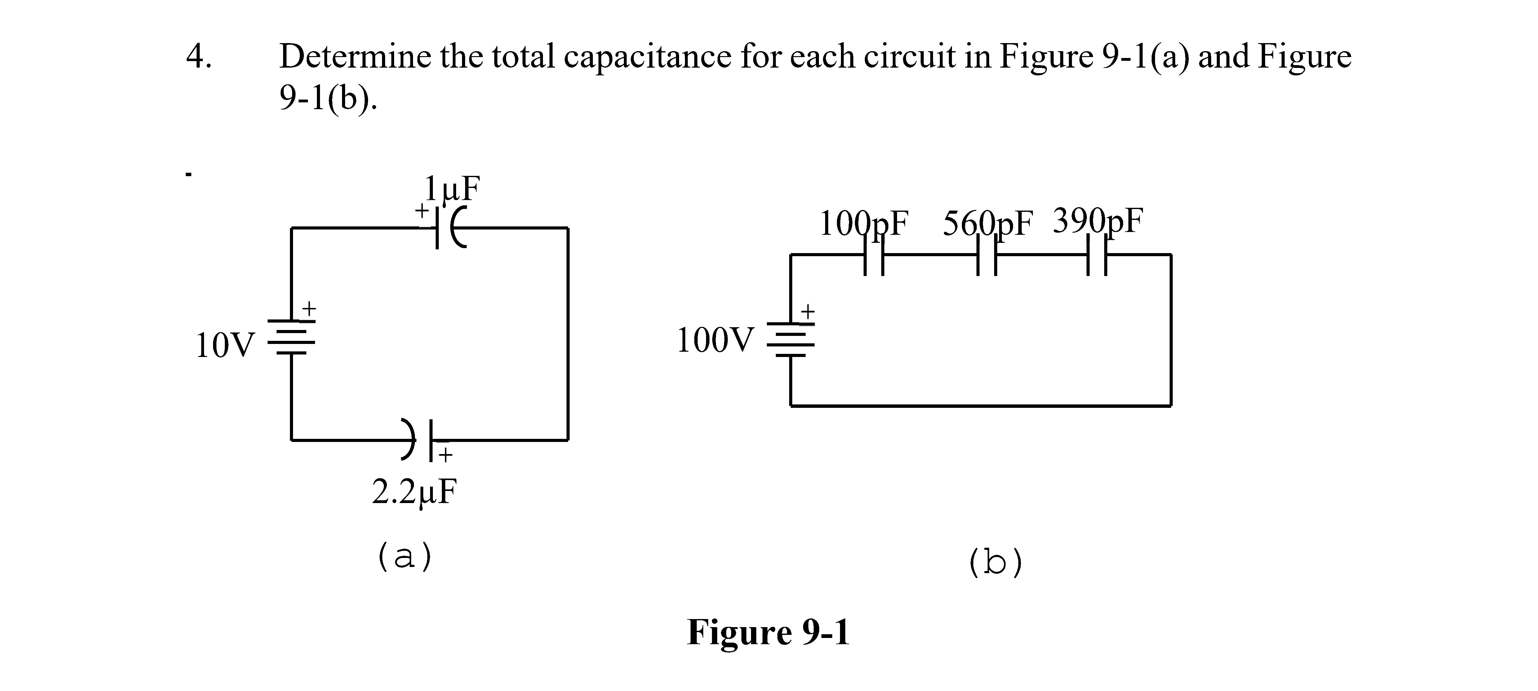 Solved Determine The Total Capacitance For Each Circuit In Chegg