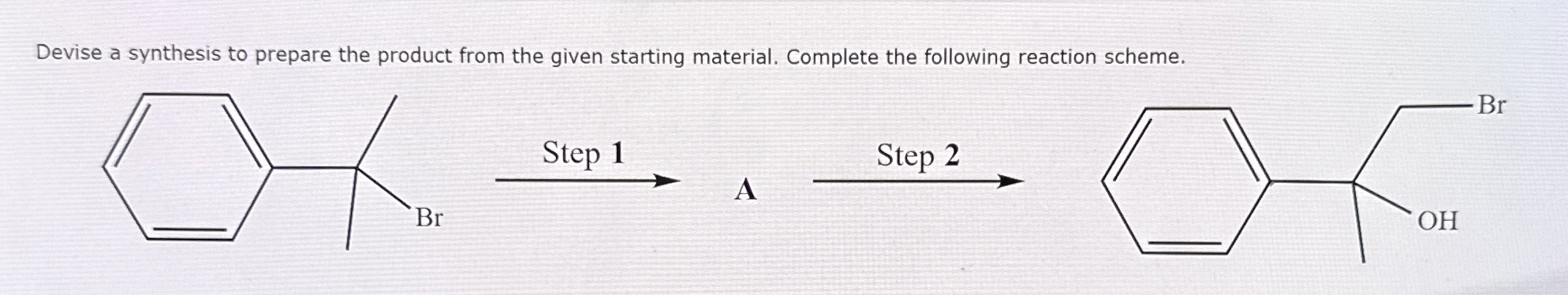 Solved Devise A Synthesis To Prepare The Product From The