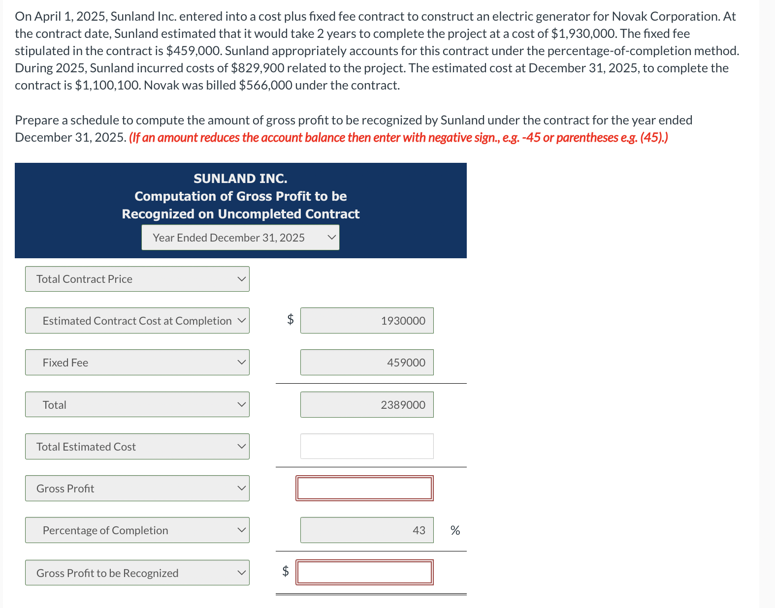 Solved On April 1 2025 Sunland Inc Entered Into A Cost Chegg