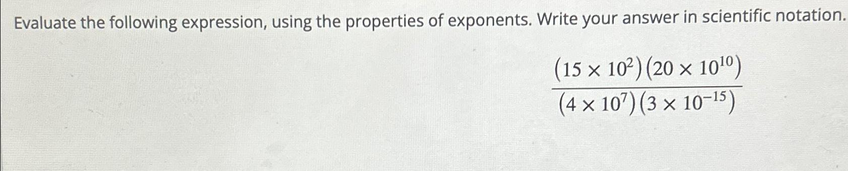 Solved Evaluate The Following Expression Using The Chegg