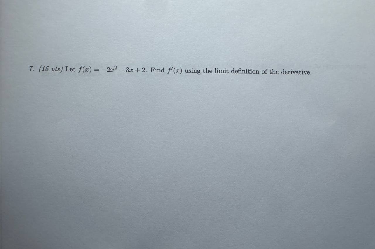 Solved Pts Let F X X X Find F X Chegg