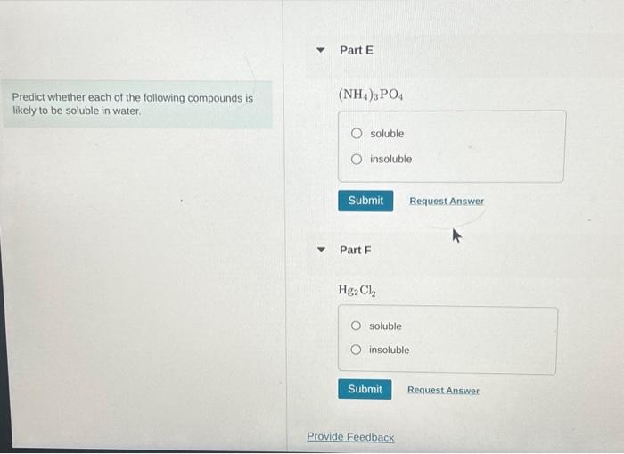 Solved Predict Whether Each Of The Following Compounds Is Chegg