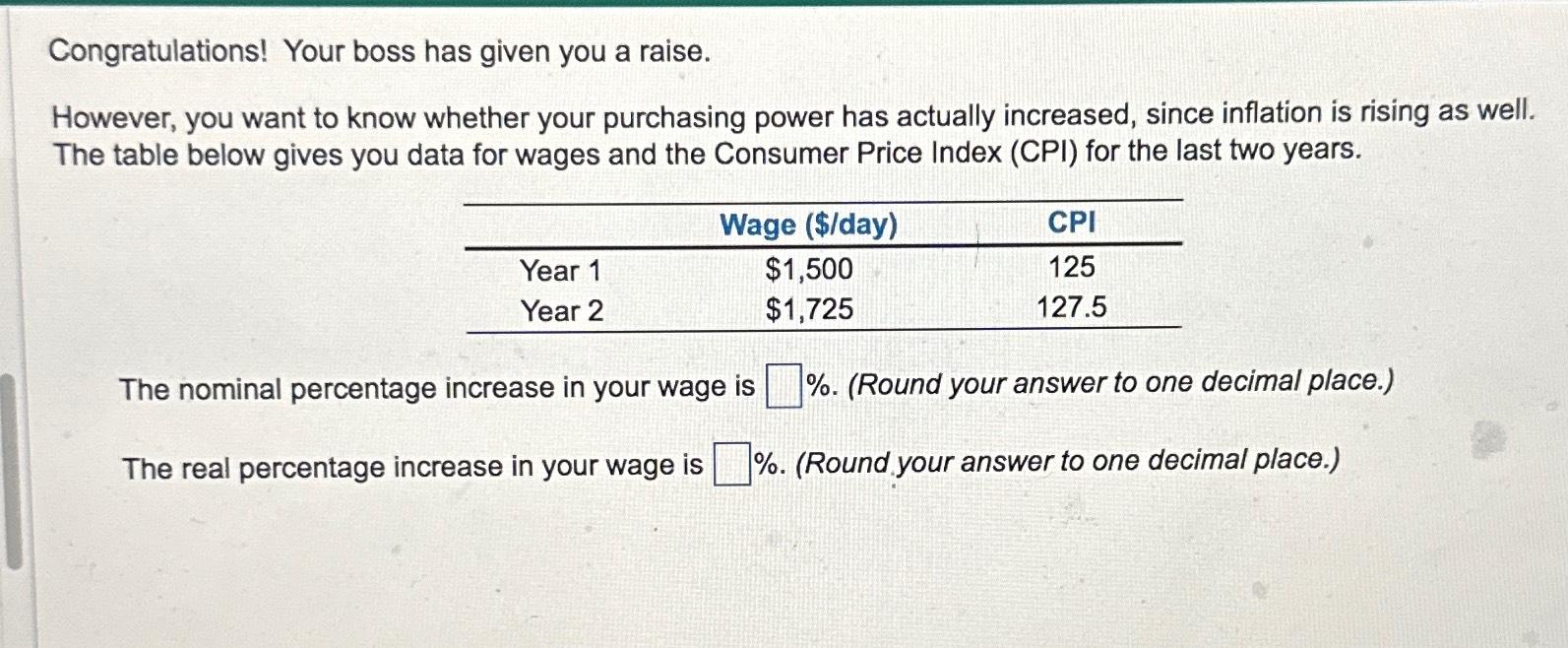 Solved Congratulations Your Boss Has Given You A Chegg