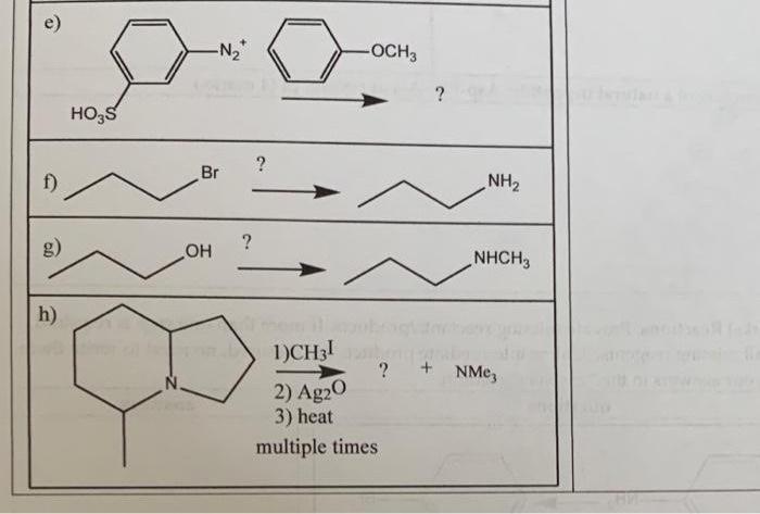 Solved Provide Missing Reactants Products If More Than One Chegg