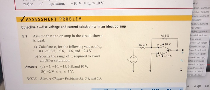 Solved Assume That The Op In The Circuit Shown Is Ideal Chegg