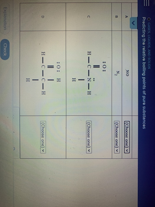 Solved O Gases Liquids And Solids Predicting The Relative Chegg