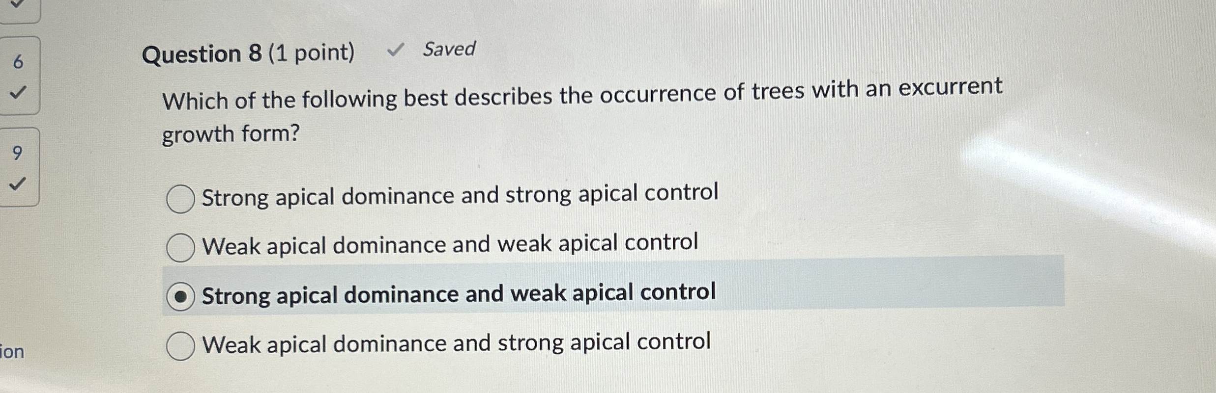 Solved Question Point Savedwhich Of The Following Chegg