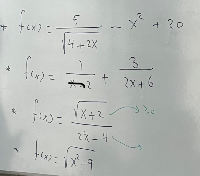 Solved F X 4 2x5x2 20 F X X 21 2x 63 F X 2x4x 20 Chegg